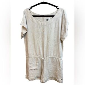 Saks Fifth Avenue Women’s Linen Romper Large